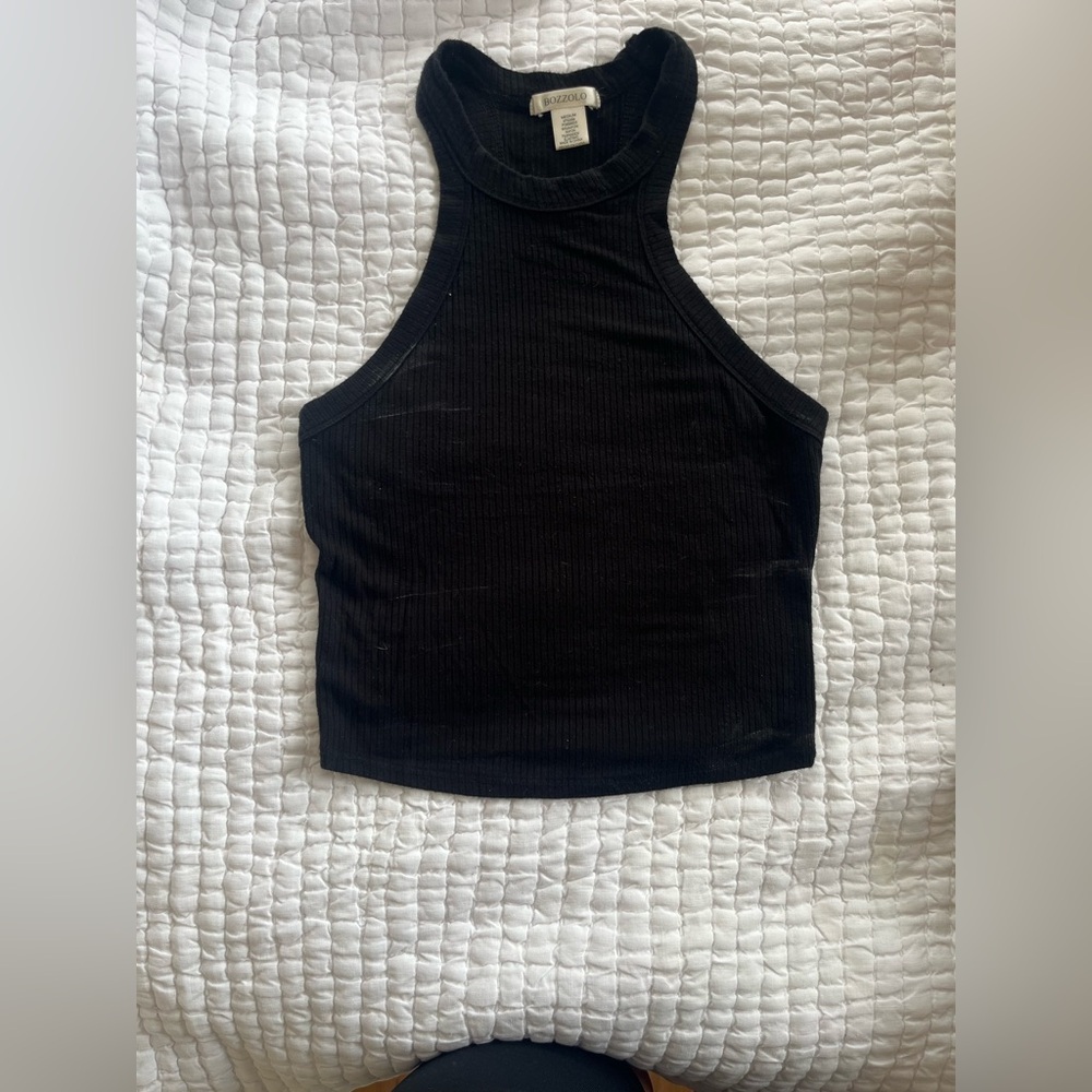 Black crop top